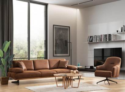 Wohnzimmer Set 2tlg Modern Viersitzer Sofa Couch Luxus Sessel Sofagarnitur